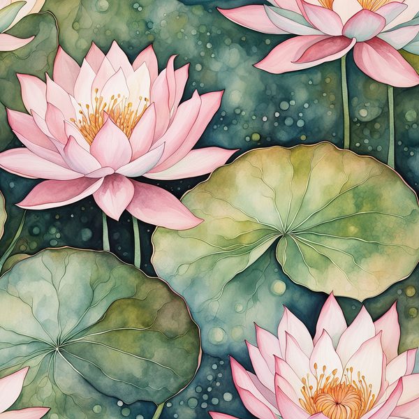 Waterlily Digital Paper Set: Rose & Sage Watercolor Backgrounds (10 JPGs) — image 12
