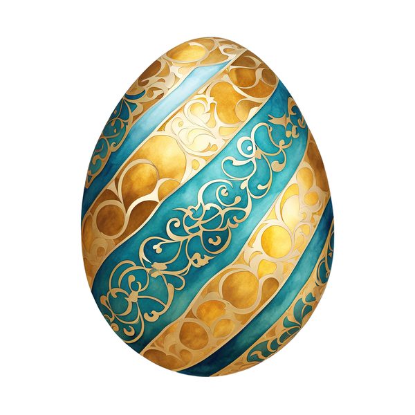 Colorful Watercolor Easter Egg Clipart PNG - Commercial Use — image 9