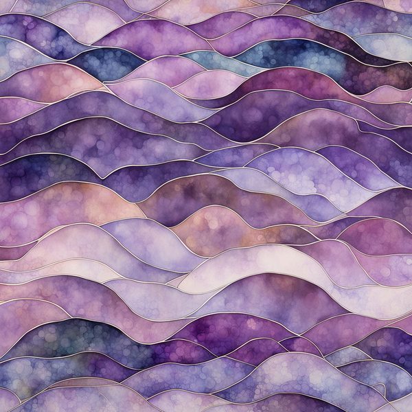 Mauve Floral Watercolor Backgrounds: Abstract Purple Art (10 JPGs) (Digital Download) — image 11