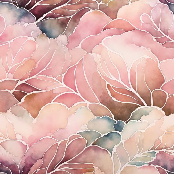 Bohemian Blush Floral Watercolor Paper Set (10 JPGs) Commercial Use — image 7