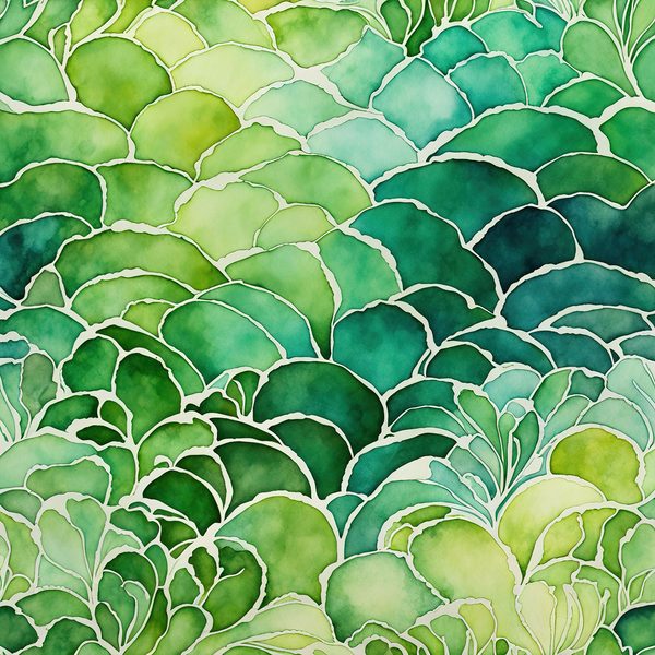 Emerald Garden Digital Paper Set: Abstract Floral Watercolor Backgrounds (10 JPGs) — image 5