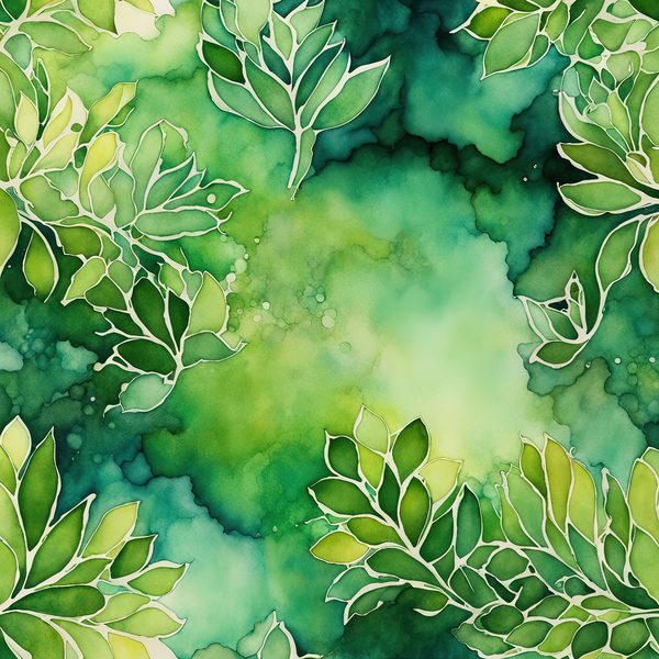 Emerald Garden Digital Paper Set: Abstract Floral Watercolor Backgrounds (10 JPGs) — image 7