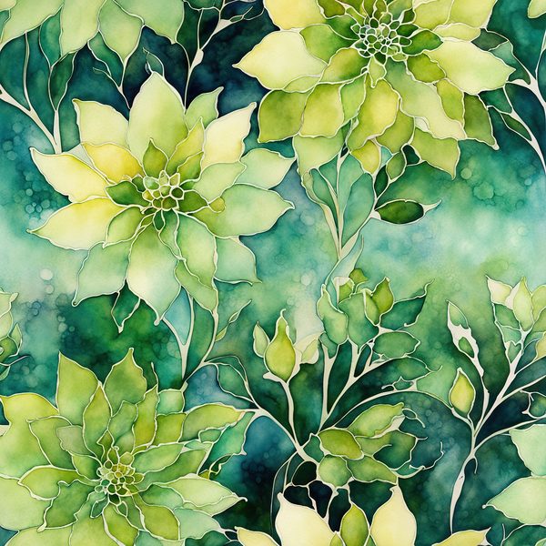 Emerald Garden Digital Paper Set: Abstract Floral Watercolor Backgrounds (10 JPGs) — image 8