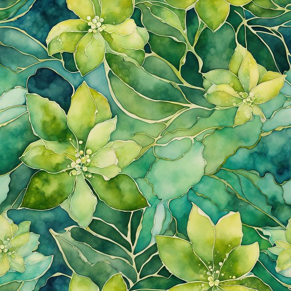 Emerald Garden Digital Paper Set: Abstract Floral Watercolor Backgrounds (10 JPGs) — image 12