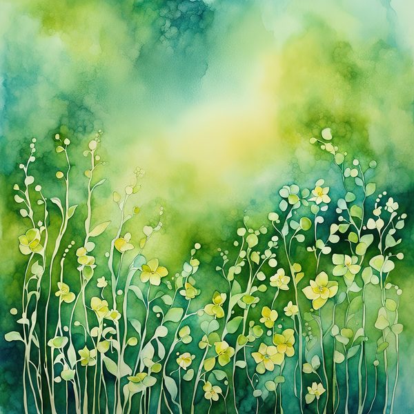 Emerald Garden Digital Paper Set: Abstract Floral Watercolor Backgrounds (10 JPGs) — image 13