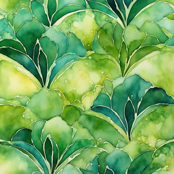 Emerald Garden Digital Paper Set: Abstract Floral Watercolor Backgrounds (10 JPGs) — image 15