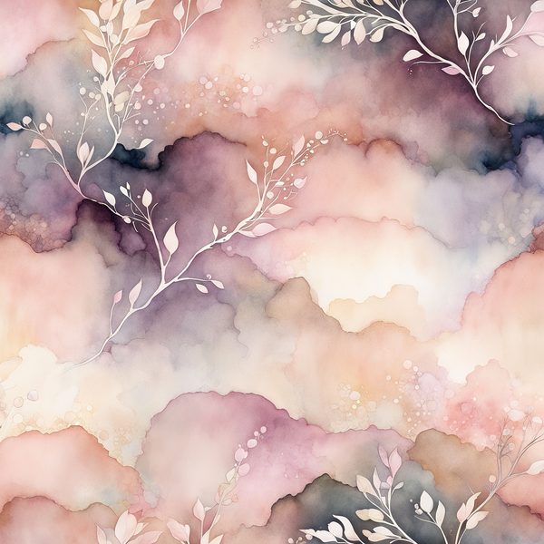 Blush Floral Watercolor Paper: Creamy Beige Art Backgrounds (10 JPGs) — image 3