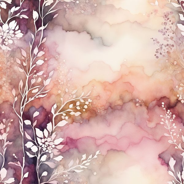 Blush Floral Watercolor Paper: Creamy Beige Art Backgrounds (10 JPGs) — image 11