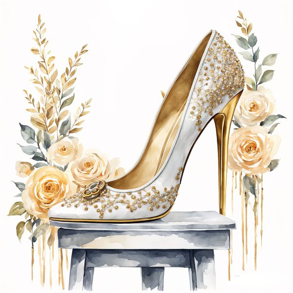 Watercolor High Heel Clipart Set: Blush Pink Graphics, Commercial Use (PNG Download) — image 12