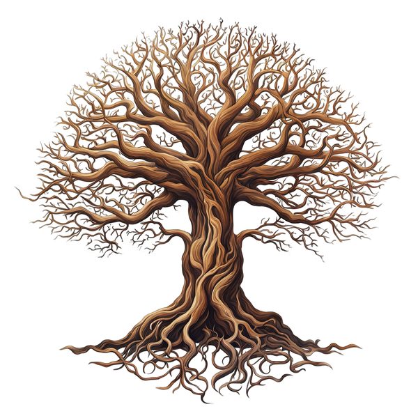 10 Yggdrasil Tree of Life PNG Clipart : Bare Trees, Deep Roots (Commercial Use) — image 2