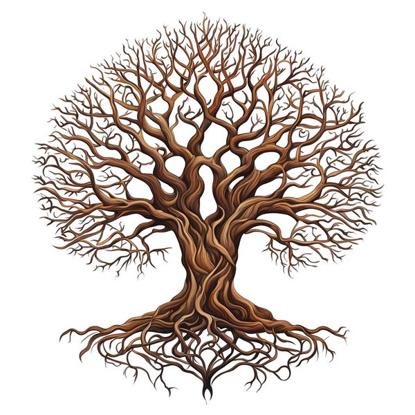 10 Yggdrasil Tree of Life PNG Clipart : Bare Trees, Deep Roots (Commercial Use) — image 5