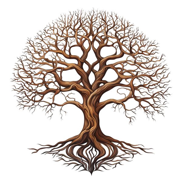 10 Yggdrasil Tree of Life PNG Clipart : Bare Trees, Deep Roots (Commercial Use) — image 11