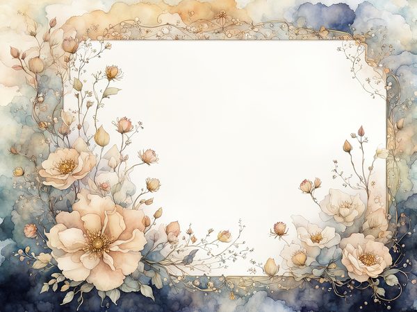 Gold Beige Floral Watercolor Paper Pack: Scrapbook Backgrounds (10 JPGs) — image 5