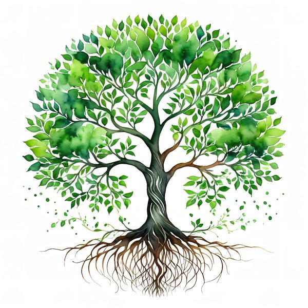 Minimalist Tree of Life Clipart: Intricate Family Tree Designs (JPG, PNG Files) — image 4