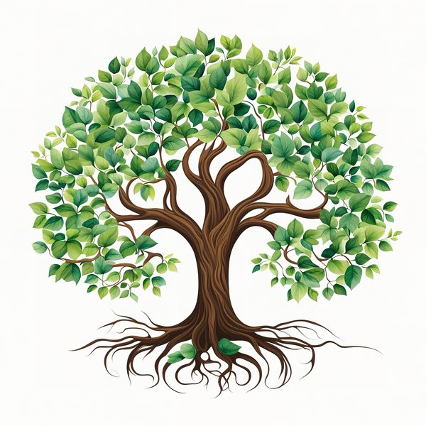 Minimalist Tree of Life Clipart: Intricate Family Tree Designs (JPG, PNG Files) — image 7
