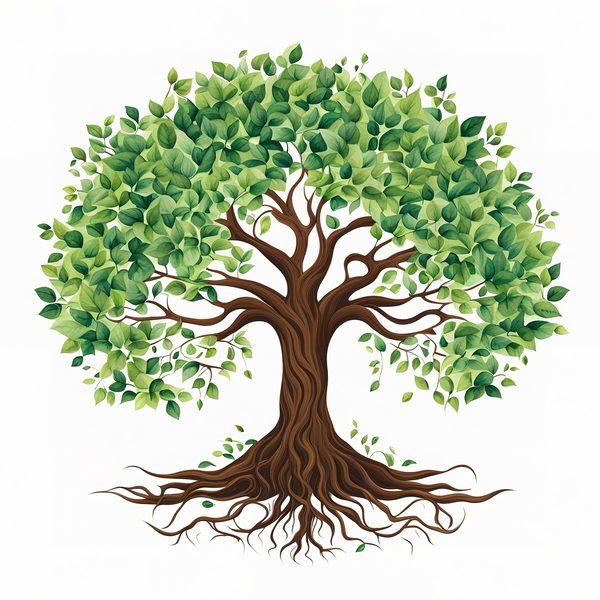 Minimalist Tree of Life Clipart: Intricate Family Tree Designs (JPG, PNG Files) — image 8
