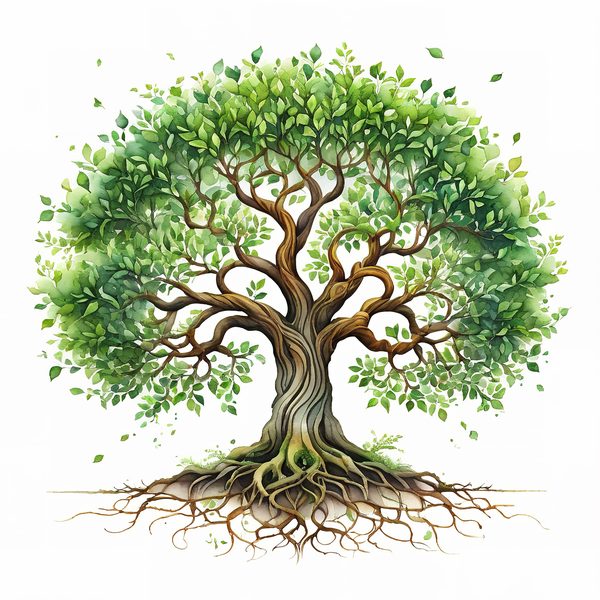 Minimalist Tree of Life Clipart: Intricate Family Tree Designs (JPG, PNG Files) — image 9