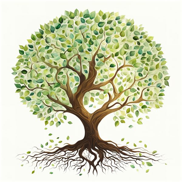 Minimalist Tree of Life Clipart: Intricate Family Tree Designs (JPG, PNG Files) — image 10