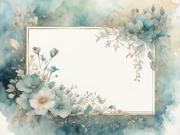Pastel Green Floral Watercolor Digital Paper: Scrapbook Borders (10 JPGs) (Commercial Use) — image 6