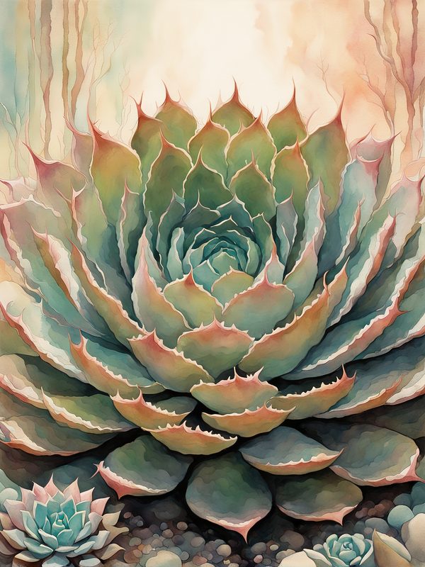 Watercolor Cactus Paper Pack: Desert Plant Prints (10 JPGs) (Digital Download) — image 5