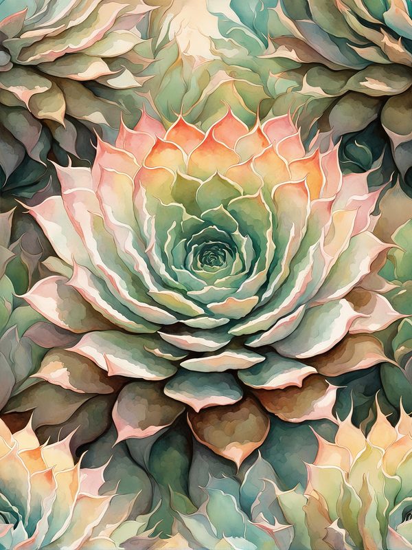Watercolor Cactus Paper Pack: Desert Plant Prints (10 JPGs) (Digital Download) — image 7