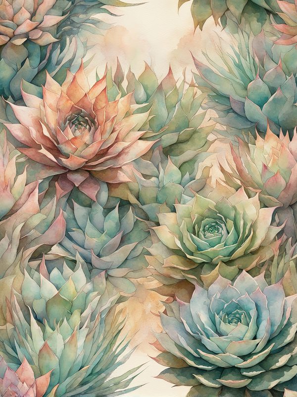 Watercolor Cactus Paper Pack: Desert Plant Prints (10 JPGs) (Digital Download) — image 8