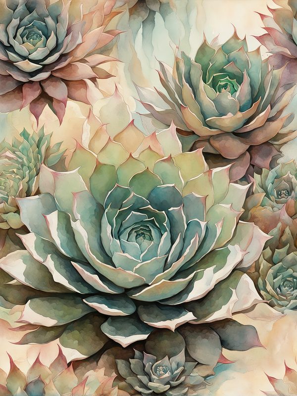 Watercolor Cactus Paper Pack: Desert Plant Prints (10 JPGs) (Digital Download) — image 10