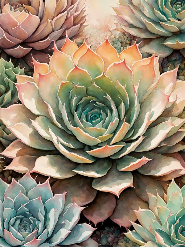 Watercolor Cactus Paper Pack: Desert Plant Prints (10 JPGs) (Digital Download) — image 11