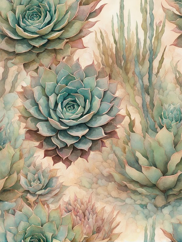 Watercolor Cactus Paper Pack: Desert Plant Prints (10 JPGs) (Digital Download) — image 13