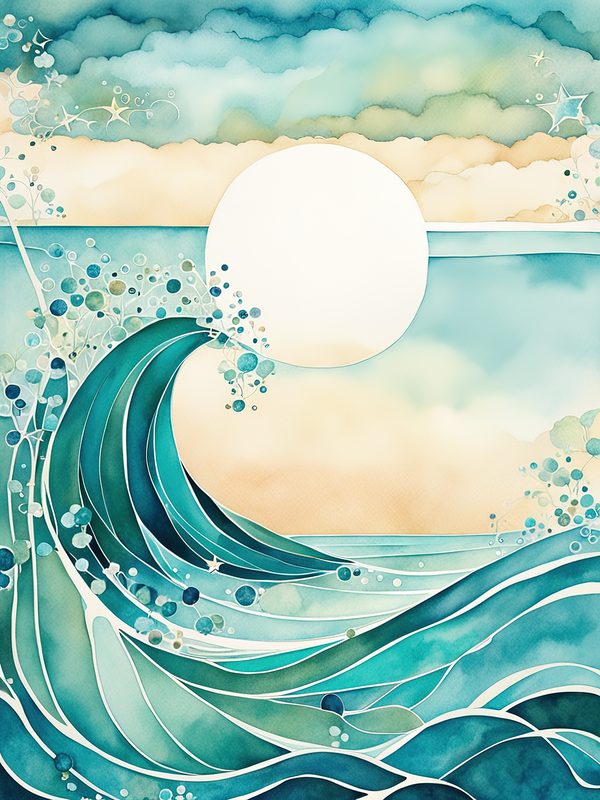 Watercolor Seafoam Green Coastal Borders: Beach Frame Art (10 JPGs) (Digital Download) — image 6