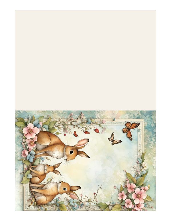 Shabby Chic Woodland Watercolor Digital Paper Kit: Printable Papers, Cards, Tags, Ephemera — image 12