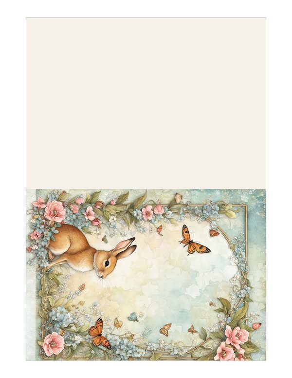 Shabby Chic Woodland Watercolor Digital Paper Kit: Printable Papers, Cards, Tags, Ephemera — image 15