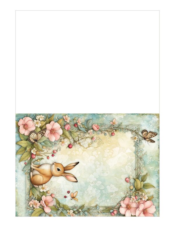 Shabby Chic Woodland Watercolor Digital Paper Kit: Printable Papers, Cards, Tags, Ephemera — image 18