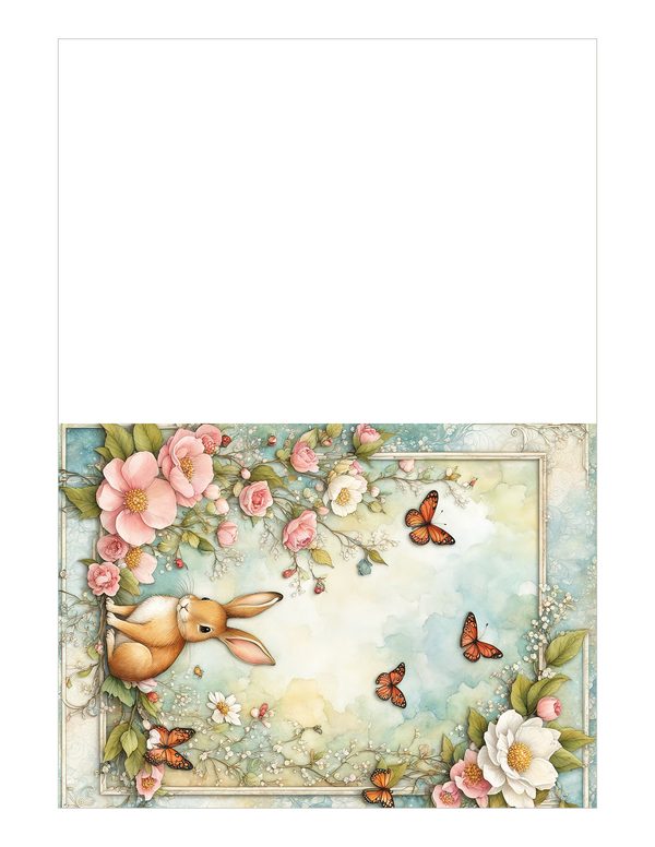 Shabby Chic Woodland Watercolor Digital Paper Kit: Printable Papers, Cards, Tags, Ephemera — image 20