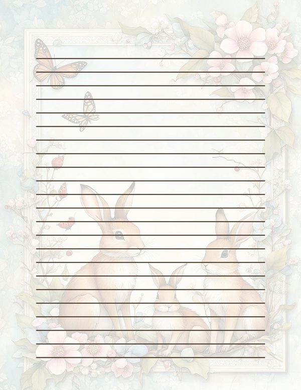 Shabby Chic Woodland Watercolor Digital Paper Kit: Printable Papers, Cards, Tags, Ephemera — image 32
