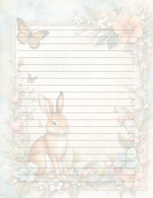 Shabby Chic Woodland Watercolor Digital Paper Kit: Printable Papers, Cards, Tags, Ephemera — image 33