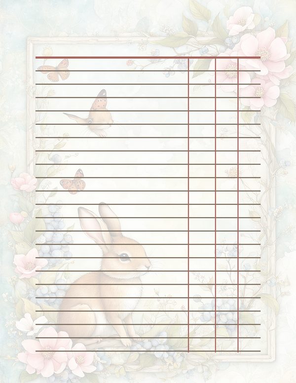 Shabby Chic Woodland Watercolor Digital Paper Kit: Printable Papers, Cards, Tags, Ephemera — image 36