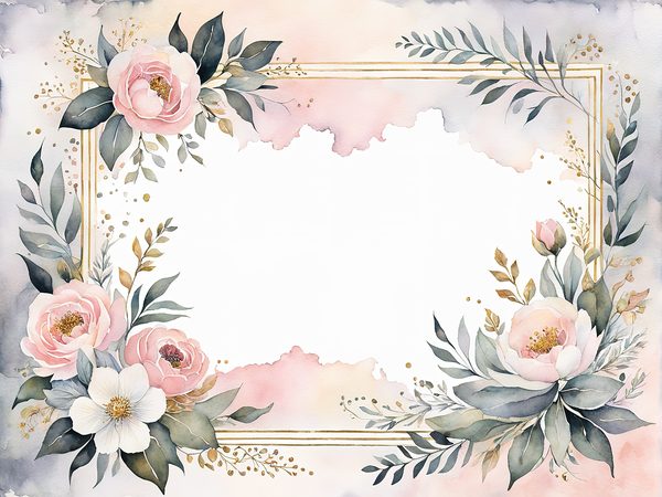 Baby Pink Floral Watercolor Digital Paper Pack (10 JPGs) — image 3