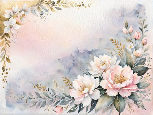 Baby Pink Floral Watercolor Digital Paper Pack (10 JPGs) — image 4