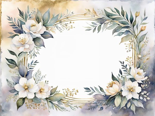 Watercolor Floral Digital Paper Pack: Pearl White Botanical Frames (10 JPGs) — image 8