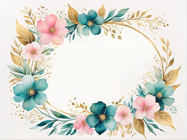Watercolor Floral Digital Paper Pack: Emerald Green & Pink (10 JPGs) — image 1