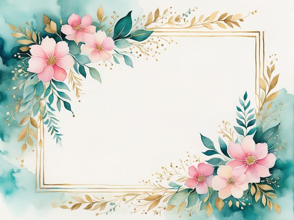 Watercolor Floral Digital Paper Pack: Emerald Green & Pink (10 JPGs) — image 7