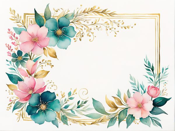 Watercolor Floral Digital Paper Pack: Emerald Green & Pink (10 JPGs) — image 8