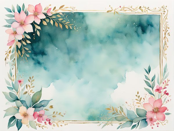 Watercolor Floral Digital Paper Pack: Emerald Green & Pink (10 JPGs) — image 11