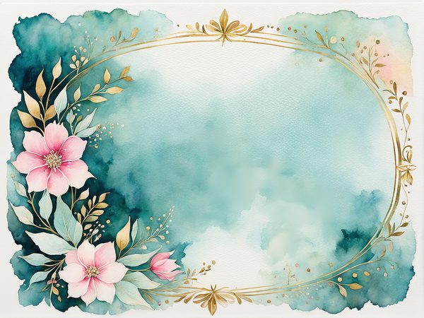 Watercolor Floral Digital Paper Pack: Green & Pink, Scrapbooking (10 JPGs) (Digital Download) — image 11