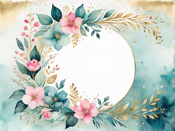 Watercolor Floral Digital Paper Pack: Green & Pink, Scrapbooking (10 JPGs) (Digital Download) — image 12