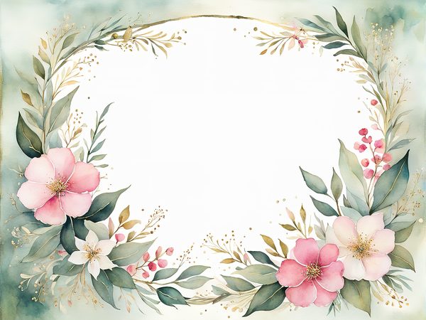 Watercolor Floral Digital Paper Pack: Sage Green & Pink (10 JPGs) — image 1