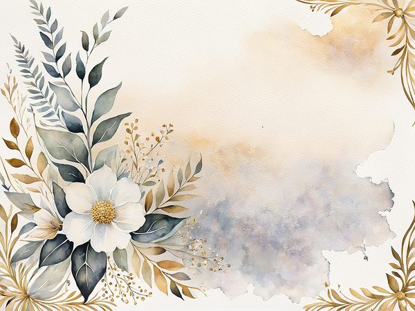 Watercolor Floral Digital Paper Pack: Beige & Khaki Frames (Commercial Use, 10 JPGs) — image 4