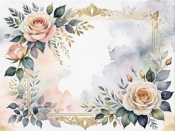 Watercolor White Roses Digital Paper Pack: Ombre Backgrounds (10 JPGs) — image 8