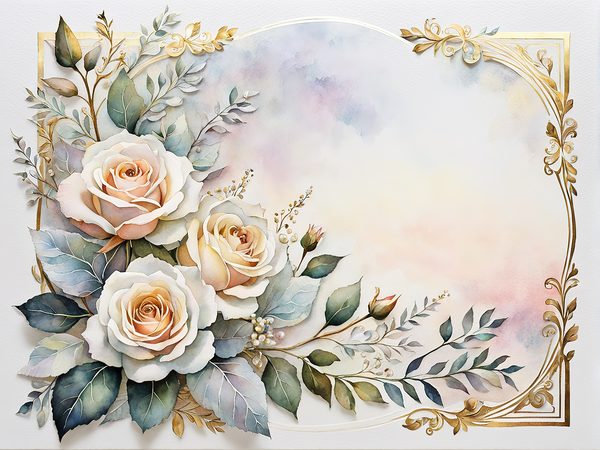 Watercolor White Roses Digital Paper Pack: Ombre Backgrounds (10 JPGs) — image 11